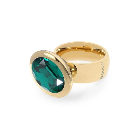 Кольцо Qudo, TIVOLA big G emerald  17.8 мм, 632329/17.8 G/G